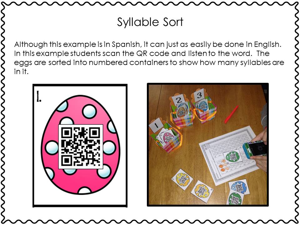 QR Code Syllable Sort 