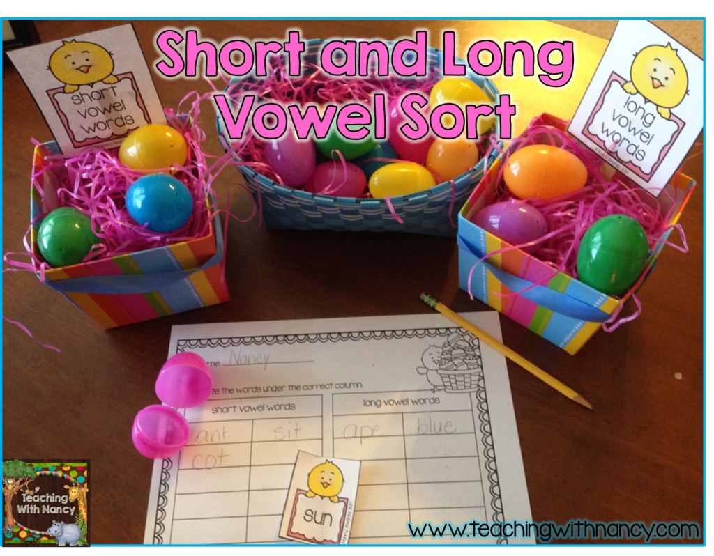 Short and long vowel sort landscape