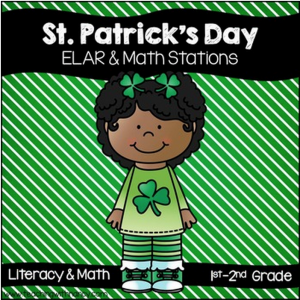 St. Patrick's Day Word Work and Math Stations