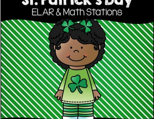 St. Patrick's Day Word Work and Math Stations
