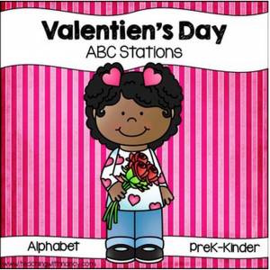 Valentine's Day Letter Discrimination Stations