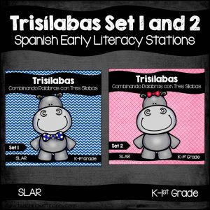 Spanish: Trisilabas Set 1 and 2