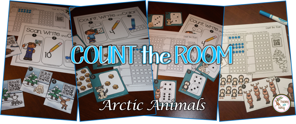 Arctic Animal Count the Room Math Stations