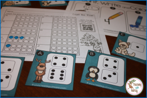 Arctic Animal Count the Room Stations - Base Ten Kindergarten Math