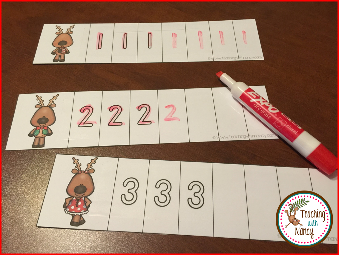 Reindeer Numeral Writing