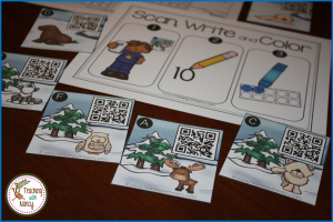 Arctic Animal Count the Room Stations - Base Ten Kindergarten Math