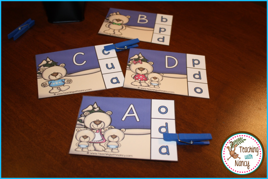 Winter ABC Clip Cards