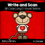 QR Code Write and Scan Long O Vowel Teams