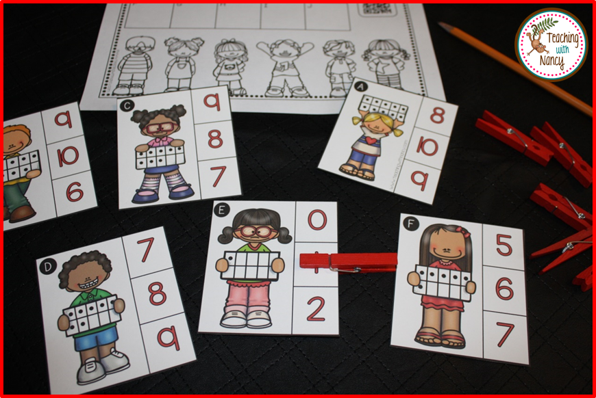 Ten Frame Kids Kindergarten Math Stations