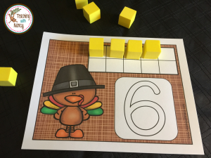 Turkey Ten Frames Math Stations