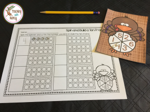 Turkey Ten Frames Math Stations